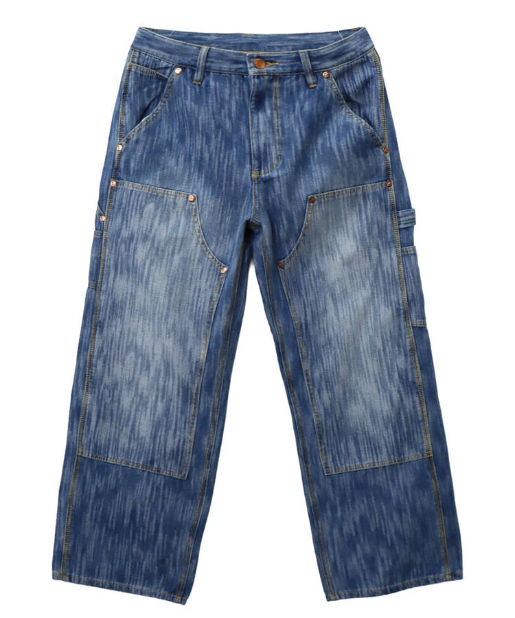 PANDIESTA(パンディエスタ) |SB 熊猫謹製 ウェーブ ジャガード ダブルニー ぺインター パンツ(595651 MENS)