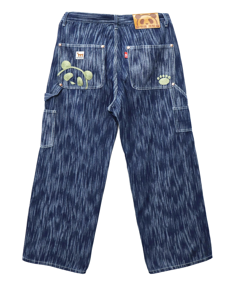 PANDIESTA(パンディエスタ) |SB 熊猫謹製 ウェーブ ジャガード ダブルニー ぺインター パンツ(595651 MENS)