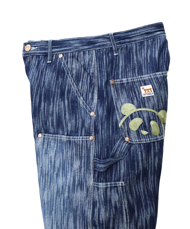 PANDIESTA(パンディエスタ) |SB 熊猫謹製 ウェーブ ジャガード ダブルニー ぺインター パンツ(595651 MENS)