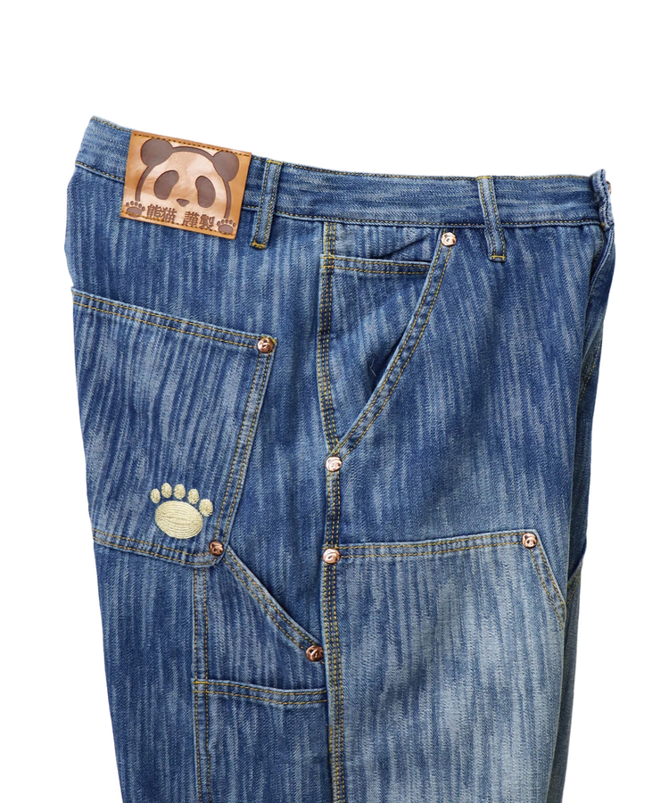 PANDIESTA(パンディエスタ) |SB 熊猫謹製 ウェーブ ジャガード ダブルニー ぺインター パンツ(595651 MENS)