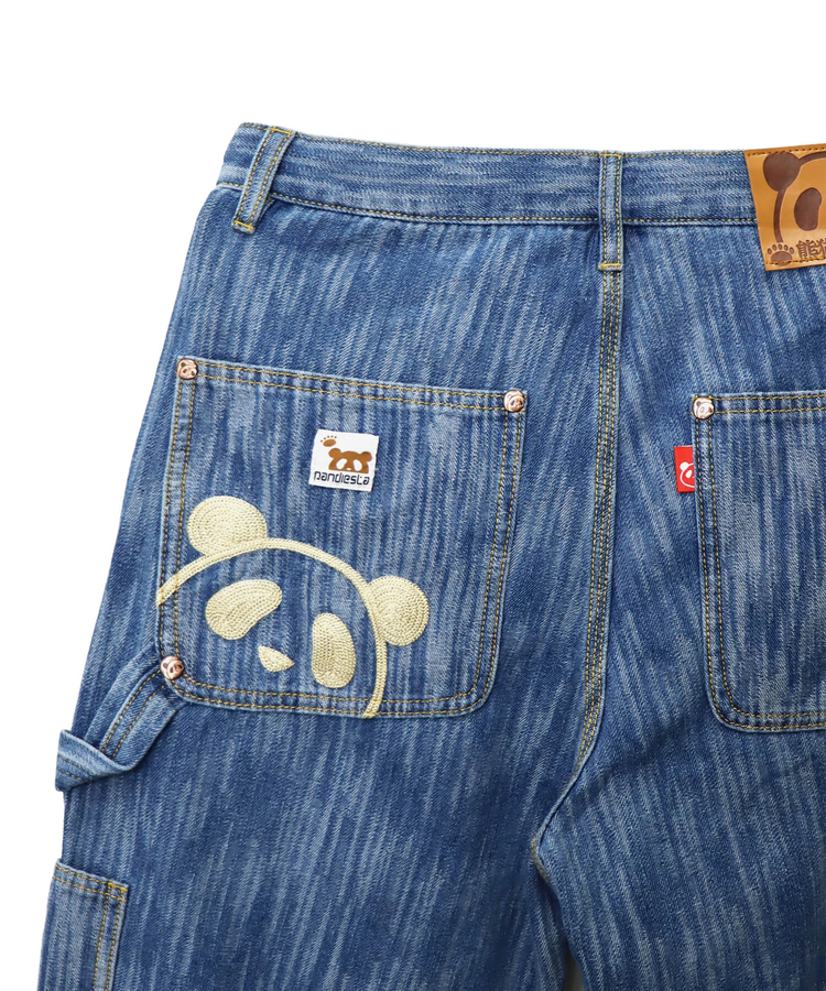 PANDIESTA(パンディエスタ) |SB 熊猫謹製 ウェーブ ジャガード ダブルニー ぺインター パンツ(595651 MENS)