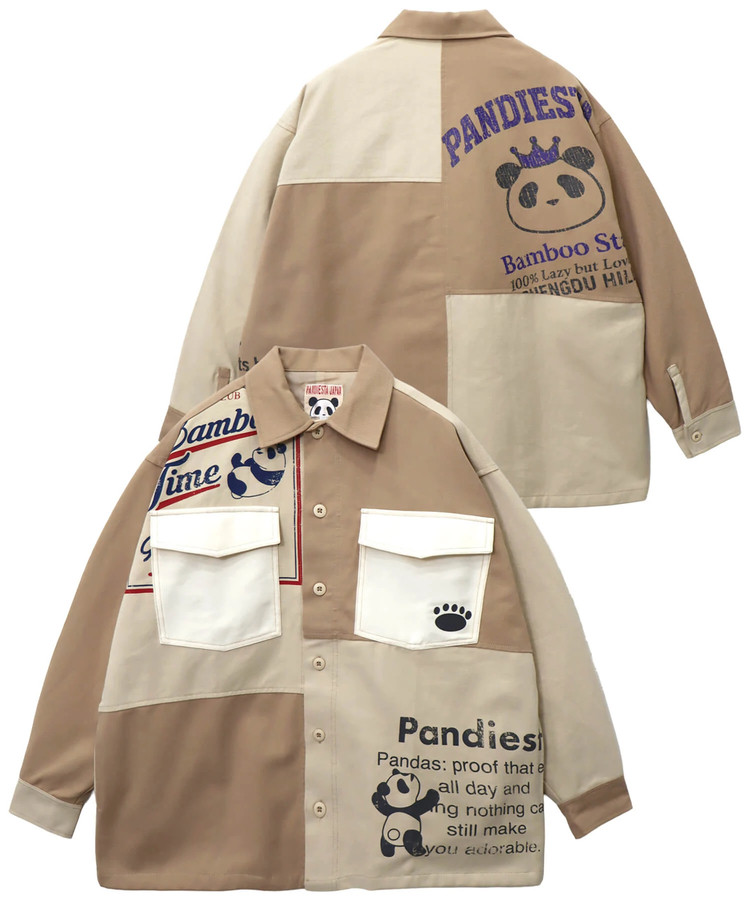PANDIESTA(パンディエスタ) |SB PANDIESTA シンメトリー 切替 リメイク ワイド カバーオール セットアップ可能(595957 MENS/WOMENS)