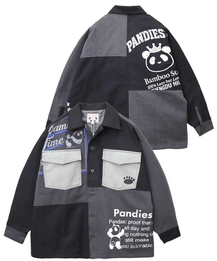 PANDIESTA(パンディエスタ) |SB PANDIESTA シンメトリー 切替 リメイク ワイド カバーオール セットアップ可能(595957 MENS/WOMENS)