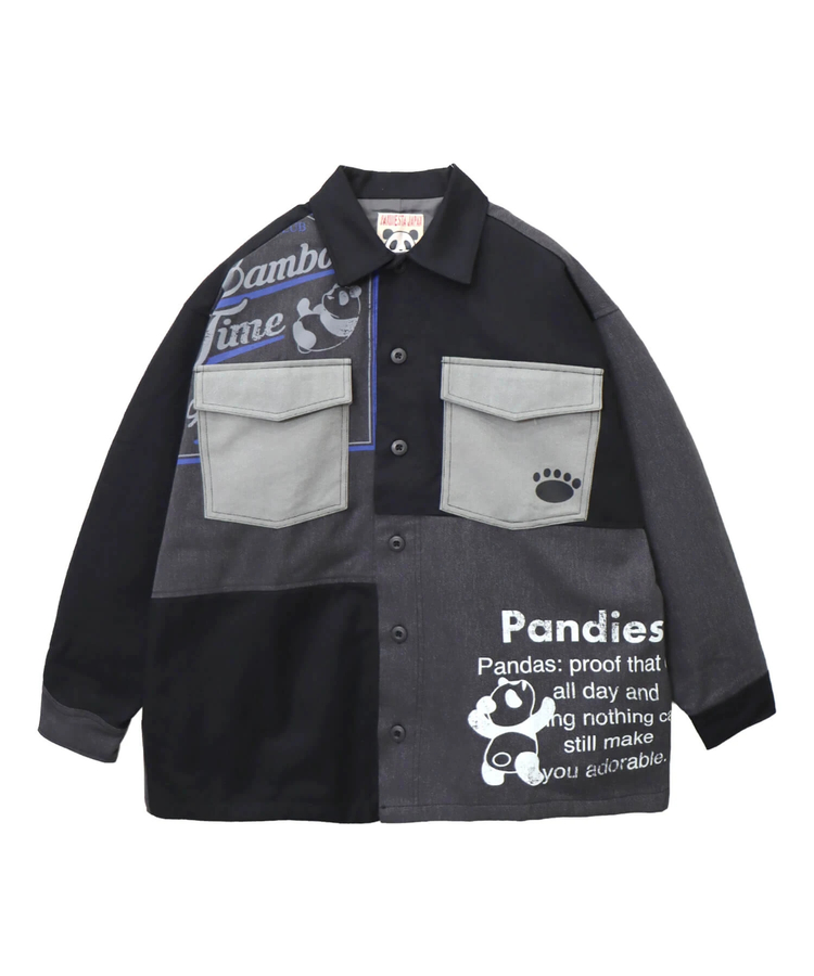 PANDIESTA(パンディエスタ) |SB PANDIESTA シンメトリー 切替 リメイク ワイド カバーオール セットアップ可能(595957 MENS/WOMENS)