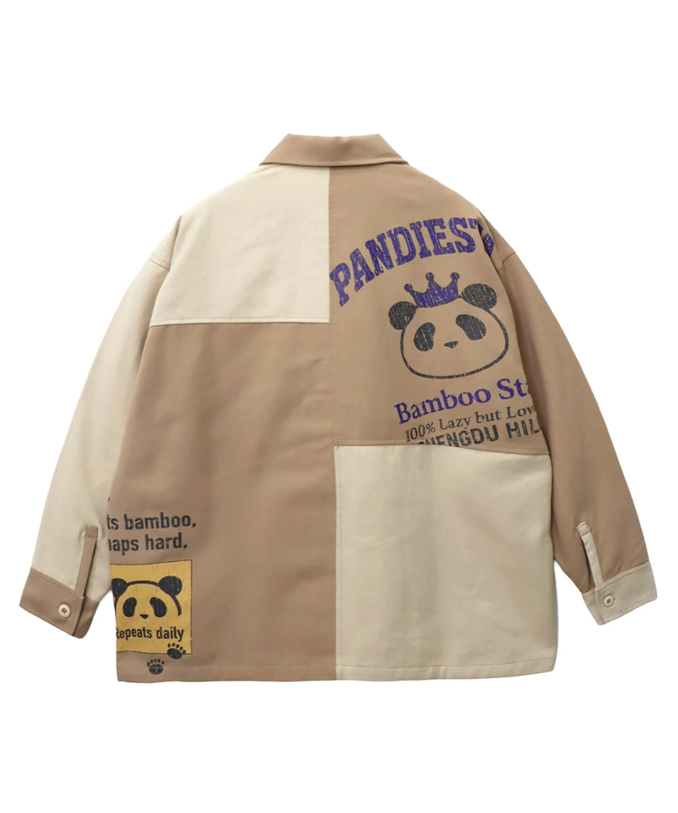 PANDIESTA(パンディエスタ) |SB PANDIESTA シンメトリー 切替 リメイク ワイド カバーオール セットアップ可能(595957 MENS/WOMENS)