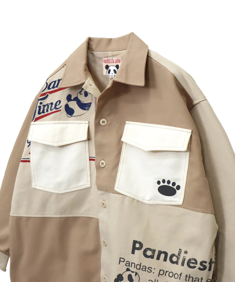 PANDIESTA(パンディエスタ) |SB PANDIESTA シンメトリー 切替 リメイク ワイド カバーオール セットアップ可能(595957 MENS/WOMENS)