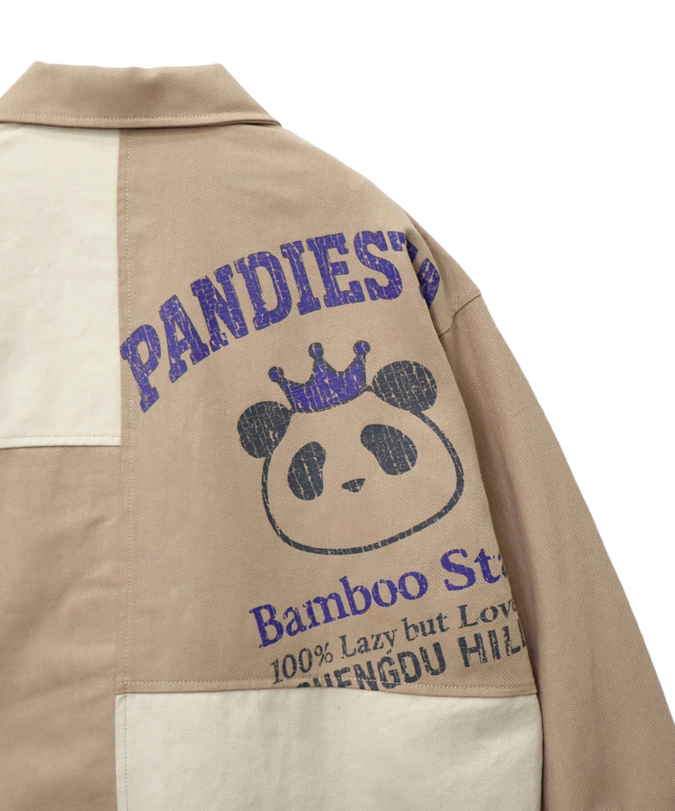 PANDIESTA(パンディエスタ) |SB PANDIESTA シンメトリー 切替 リメイク ワイド カバーオール セットアップ可能(595957 MENS/WOMENS)