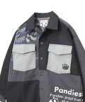 PANDIESTA(パンディエスタ) |SB PANDIESTA シンメトリー 切替 リメイク ワイド カバーオール セットアップ可能(595957 MENS/WOMENS)