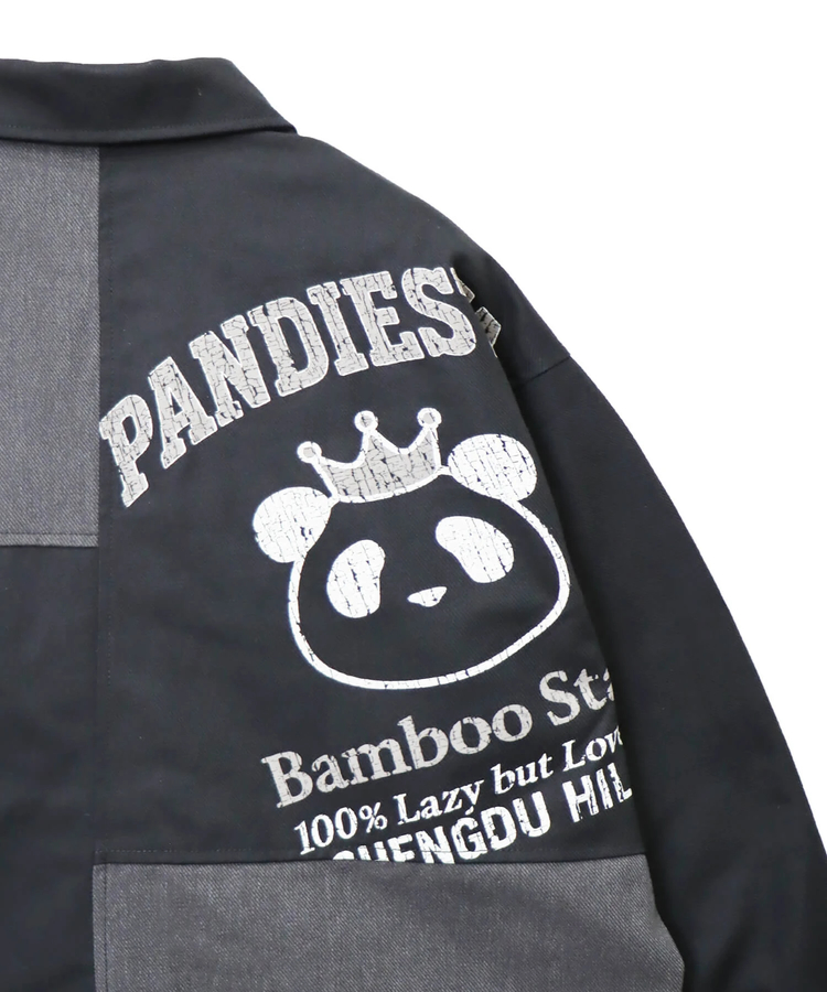 PANDIESTA(パンディエスタ) |SB PANDIESTA シンメトリー 切替 リメイク ワイド カバーオール セットアップ可能(595957 MENS/WOMENS)