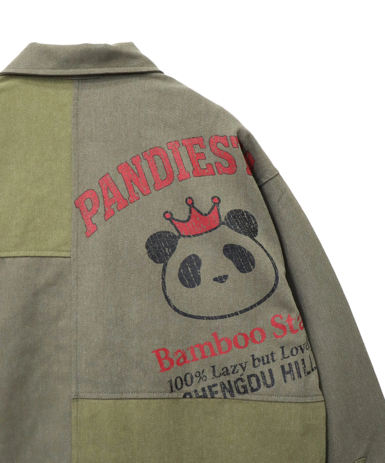 PANDIESTA(パンディエスタ) |SB PANDIESTA シンメトリー 切替 リメイク ワイド カバーオール セットアップ可能(595957 MENS/WOMENS)