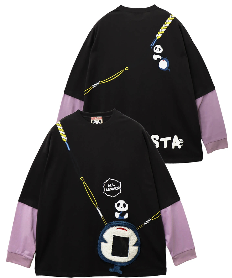PANDIESTA(パンディエスタ) |SB PANDIESTA サメ型スマホショルダー ロングスリーブ Tシャツ(595750 MENS/WOMENS)