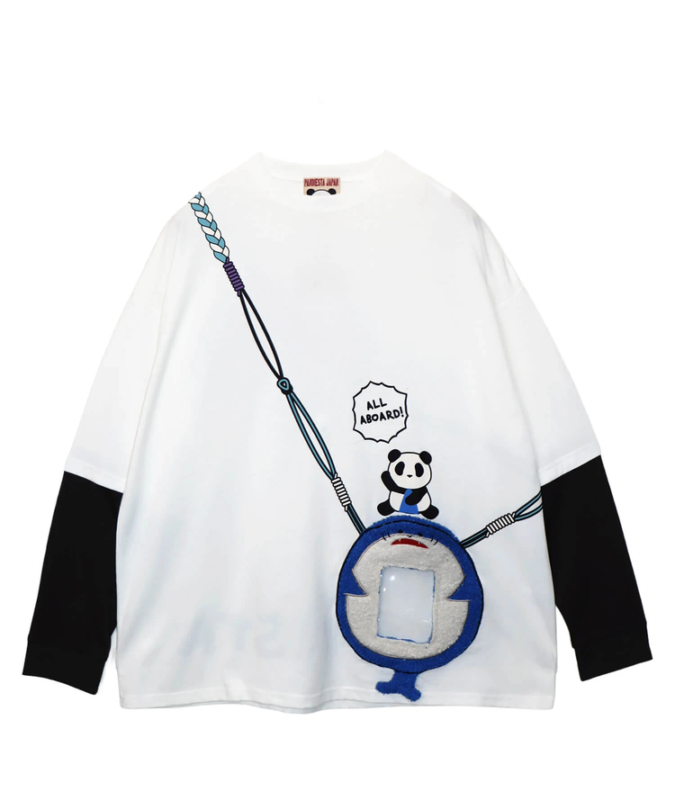 PANDIESTA(パンディエスタ) |SB PANDIESTA サメ型スマホショルダー ロングスリーブ Tシャツ(595750 MENS/WOMENS)