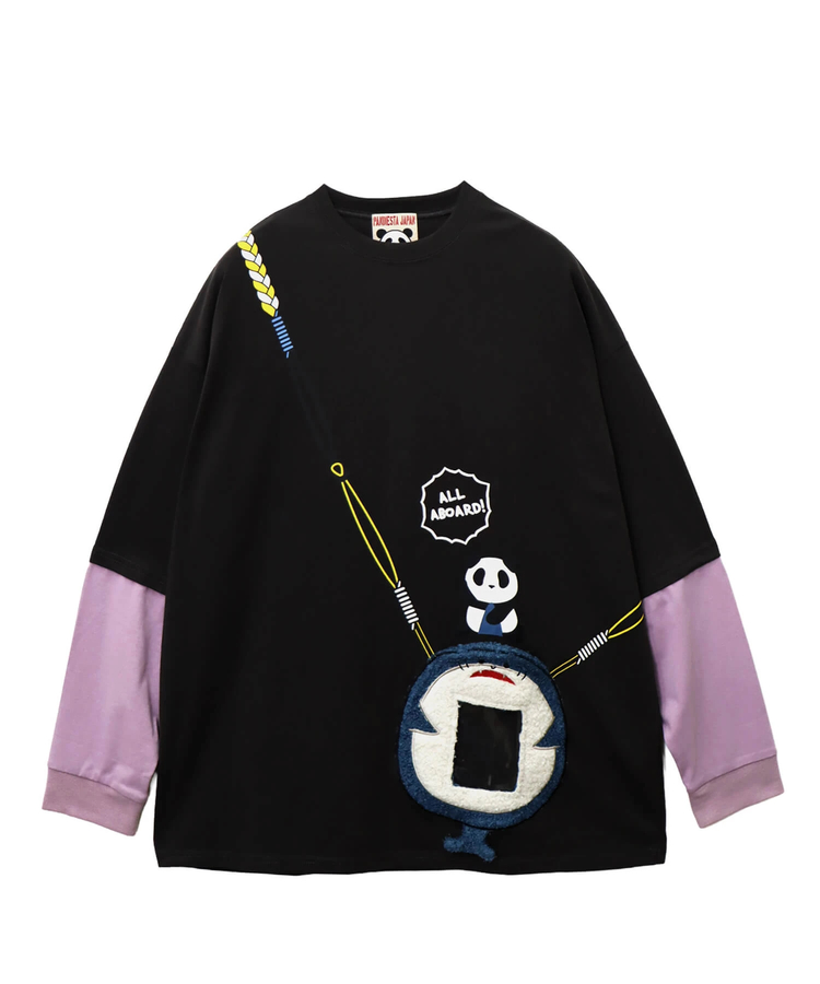 PANDIESTA(パンディエスタ) |SB PANDIESTA サメ型スマホショルダー ロングスリーブ Tシャツ(595750 MENS/WOMENS)