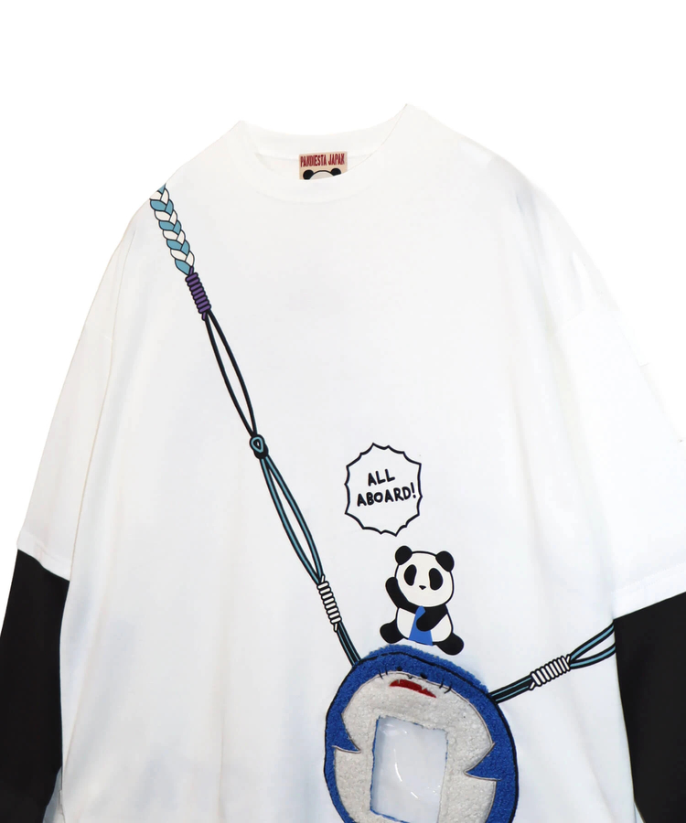 PANDIESTA(パンディエスタ) |SB PANDIESTA サメ型スマホショルダー ロングスリーブ Tシャツ(595750 MENS/WOMENS)