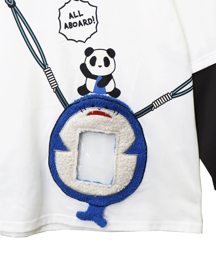 PANDIESTA(パンディエスタ) |SB PANDIESTA サメ型スマホショルダー ロングスリーブ Tシャツ(595750 MENS/WOMENS)