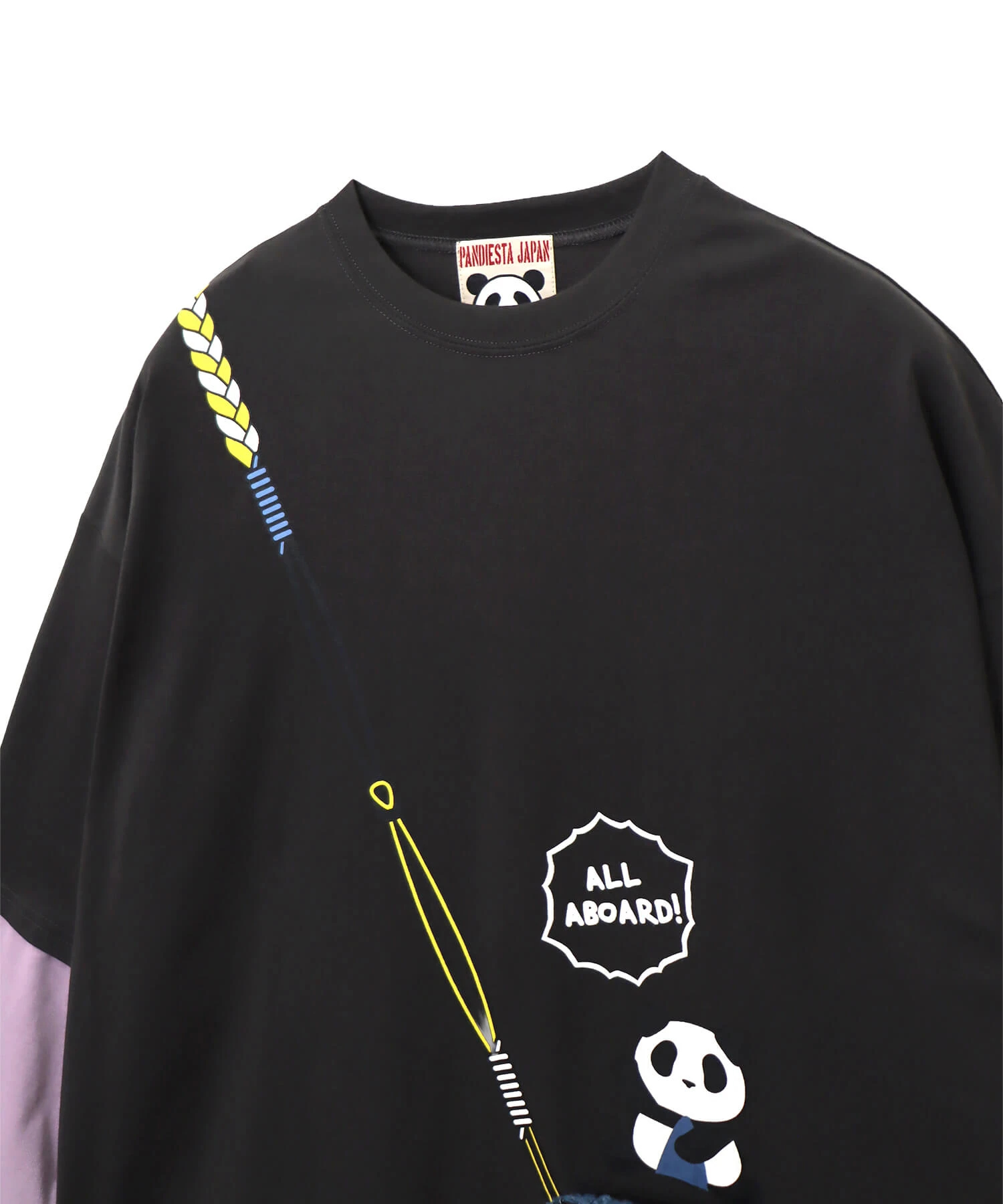 SB PANDIESTA サメ型スマホショルダー ロングスリーブ Tシャツ(595750