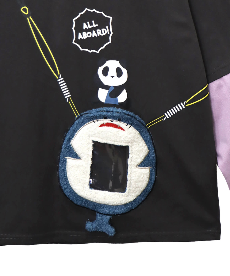 PANDIESTA(パンディエスタ) |SB PANDIESTA サメ型スマホショルダー ロングスリーブ Tシャツ(595750 MENS/WOMENS)