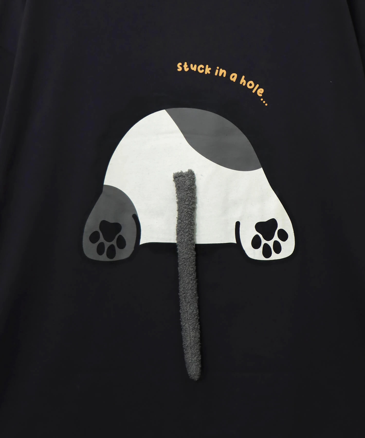 PANDIESTA(パンディエスタ) |SB PANDIESTA 飛び出し にゃんこぱんだ ロングスリーブ Tシャツ(595751 MENS/WOMENS)