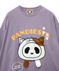 PANDIESTA(パンディエスタ) |SB PANDIESTA 飛び出し にゃんこぱんだ ロングスリーブ Tシャツ(595751 MENS/WOMENS)
