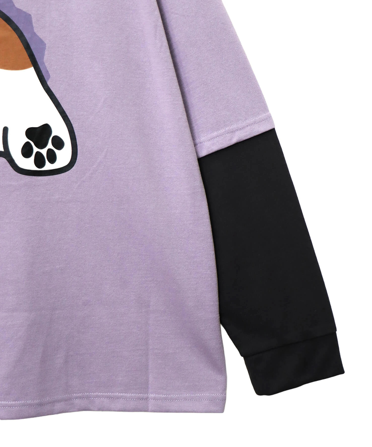 PANDIESTA(パンディエスタ) |SB PANDIESTA 飛び出し にゃんこぱんだ ロングスリーブ Tシャツ(595751 MENS/WOMENS)