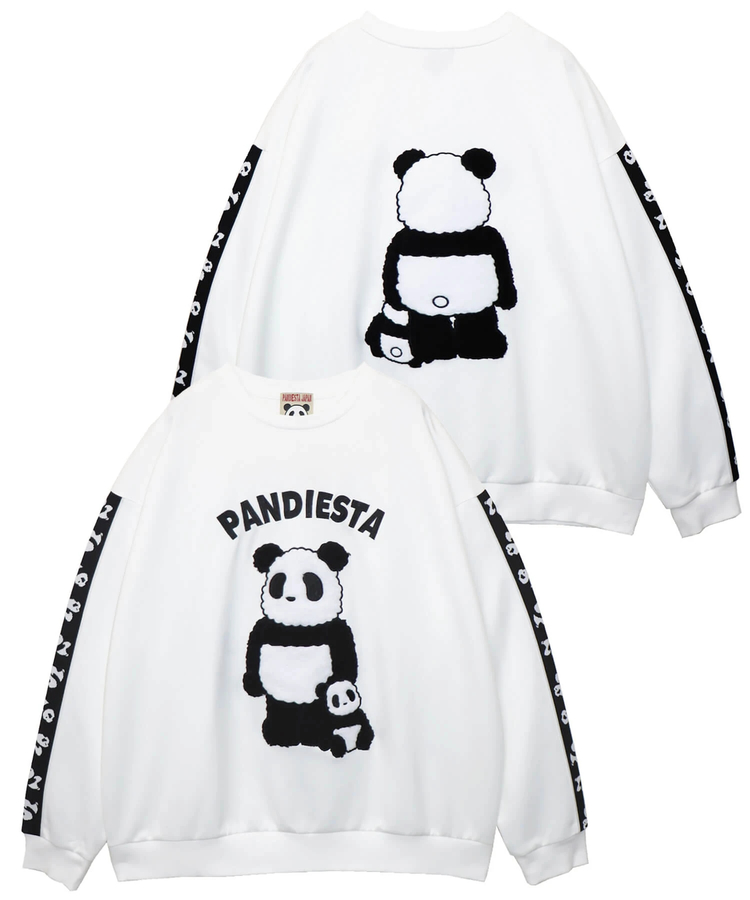 PANDIESTA(パンディエスタ) |SB PANDIESTA ぬいぐるみパンダ プルオーバー (595105 MENS/WOMENS)