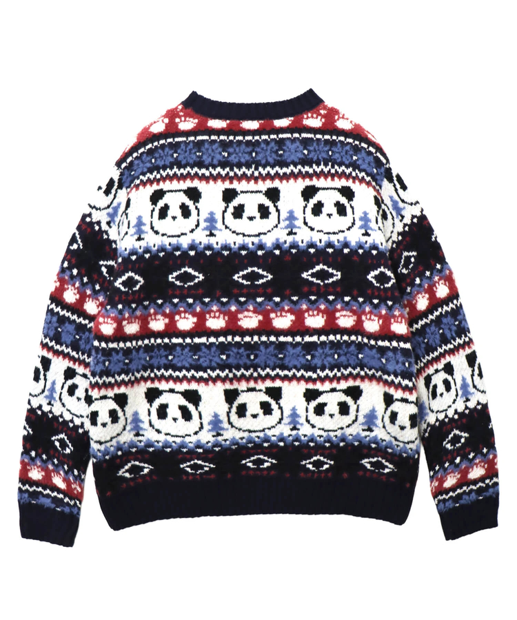PANDIESTA(パンディエスタ) |SB 熊猫謹製 ノルディック パンダ ジャガード クルー ニット(595959 MENS/WOMENS)