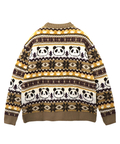 PANDIESTA(パンディエスタ) |SB 熊猫謹製 ノルディック パンダ ジャガード クルー ニット(595959 MENS/WOMENS)