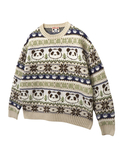 PANDIESTA(パンディエスタ) |SB 熊猫謹製 ノルディック パンダ ジャガード クルー ニット(595959 MENS/WOMENS)