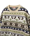 PANDIESTA(パンディエスタ) |SB 熊猫謹製 ノルディック パンダ ジャガード クルー ニット(595959 MENS/WOMENS)