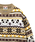 PANDIESTA(パンディエスタ) |SB 熊猫謹製 ノルディック パンダ ジャガード クルー ニット(595959 MENS/WOMENS)