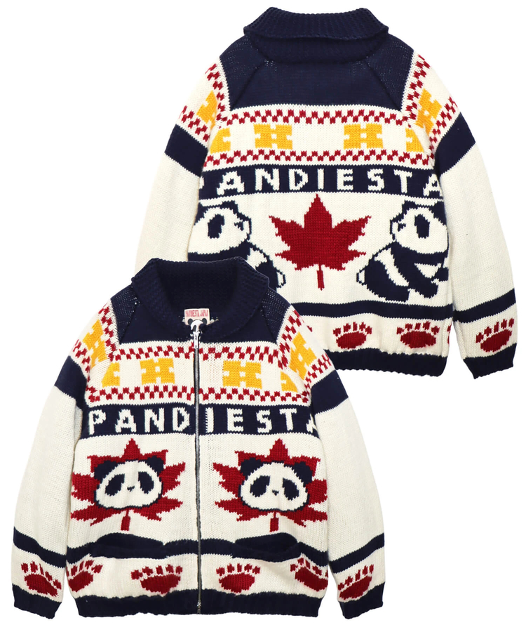 SB 熊猫謹製 カナディアン パンダ カウチン カーディガン ジャケット