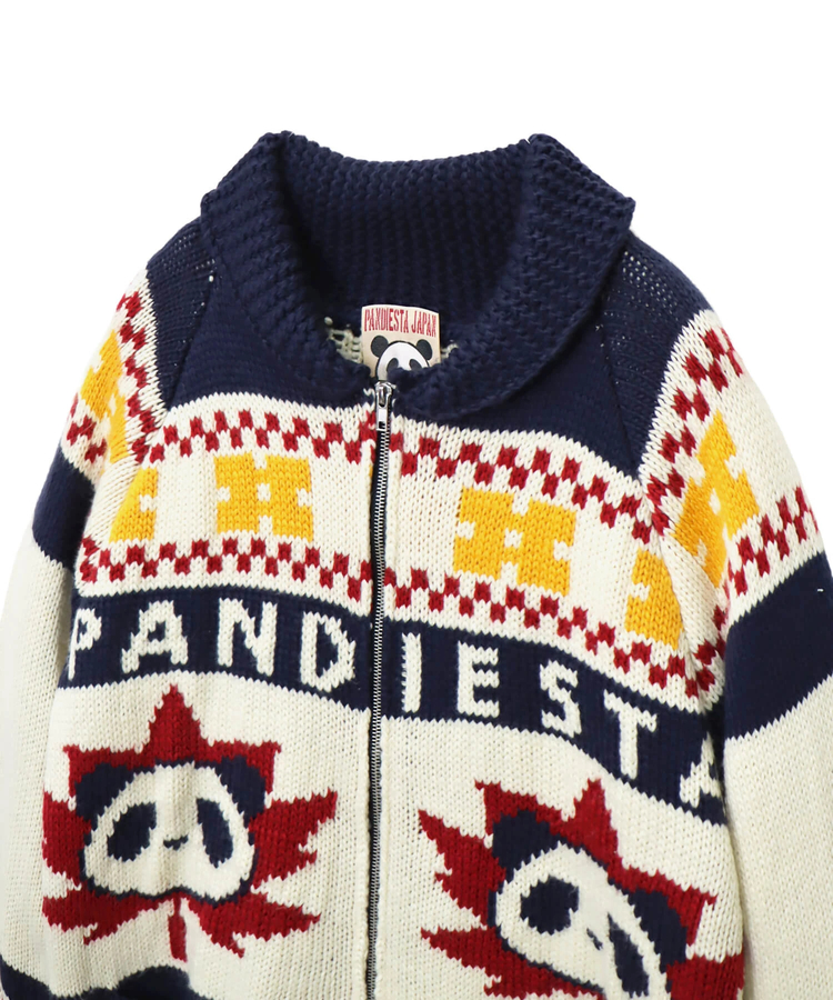 SB 熊猫謹製 カナディアン パンダ カウチン カーディガン ジャケット