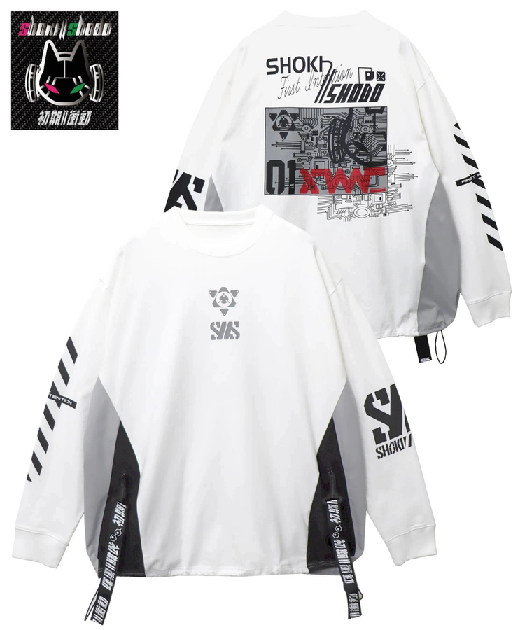 PANDIESTA(パンディエスタ) |SB 初期衝動 ストラップ リフレクター ロングスリーブTシャツ(595850 MENS/WOMENS)