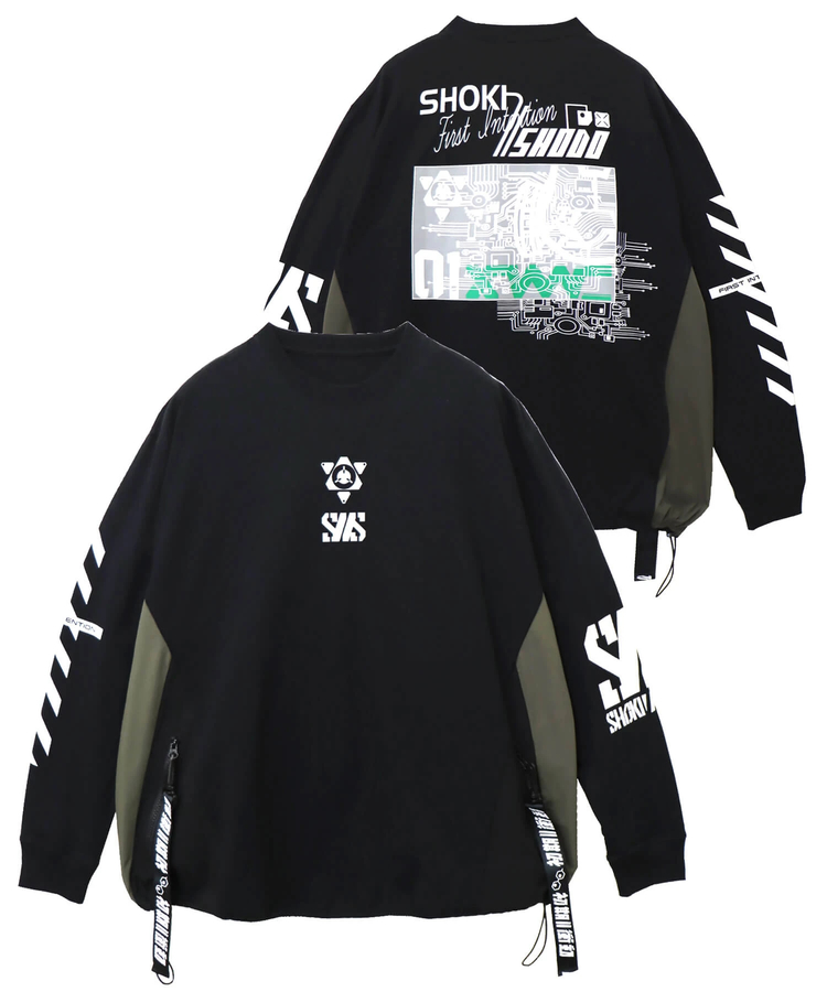 PANDIESTA(パンディエスタ) |SB 初期衝動 ストラップ リフレクター ロングスリーブTシャツ(595850 MENS/WOMENS)