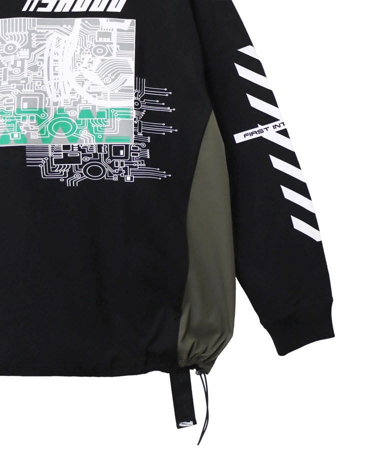 PANDIESTA(パンディエスタ) |SB 初期衝動 ストラップ リフレクター ロングスリーブTシャツ(595850 MENS/WOMENS)