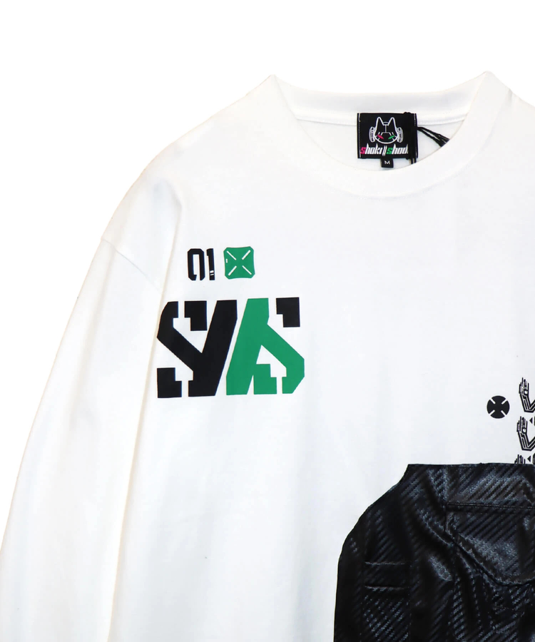 PANDIESTA(パンディエスタ) |SB 初期衝動 カーボンライクポケット ロングスリーブTシャツ(595851 MENS/WOMENS)