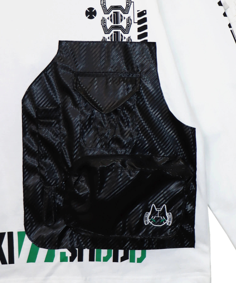 PANDIESTA(パンディエスタ) |SB 初期衝動 カーボンライクポケット ロングスリーブTシャツ(595851 MENS/WOMENS)