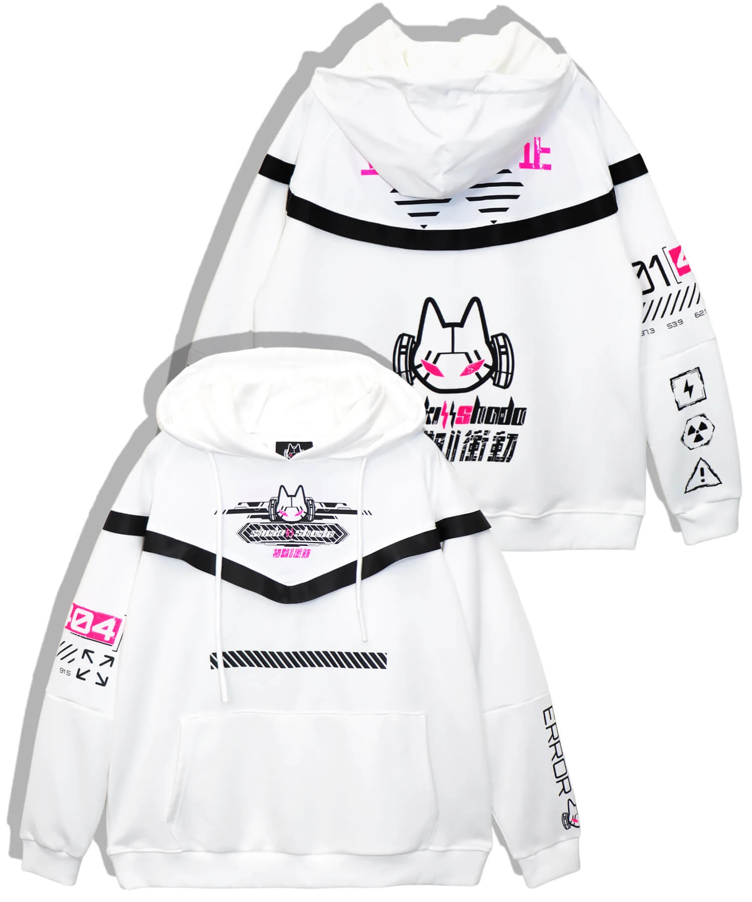 SB 初期衝動 異素材切替 ダブルフード プルパーカー(595950 MENS