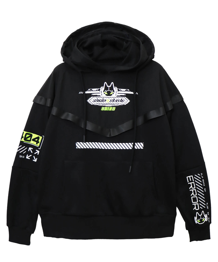 PANDIESTA(パンディエスタ) |SB 初期衝動 異素材切替 ダブルフード プルパーカー(595950 MENS/WOMENS)