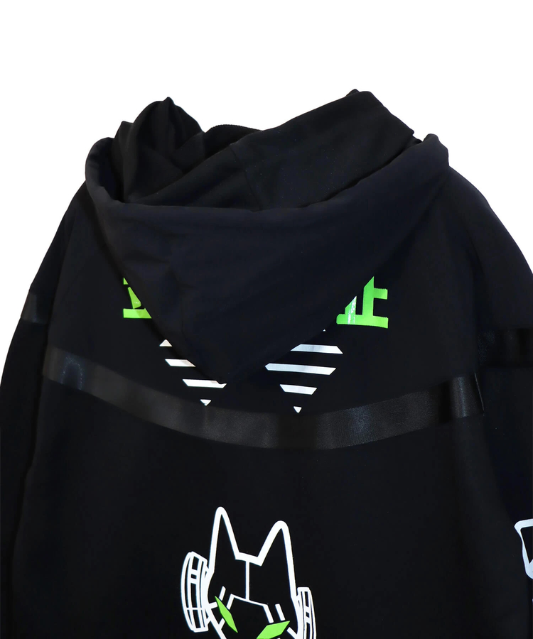 PANDIESTA(パンディエスタ) |SB 初期衝動 異素材切替 ダブルフード プルパーカー(595950 MENS/WOMENS)