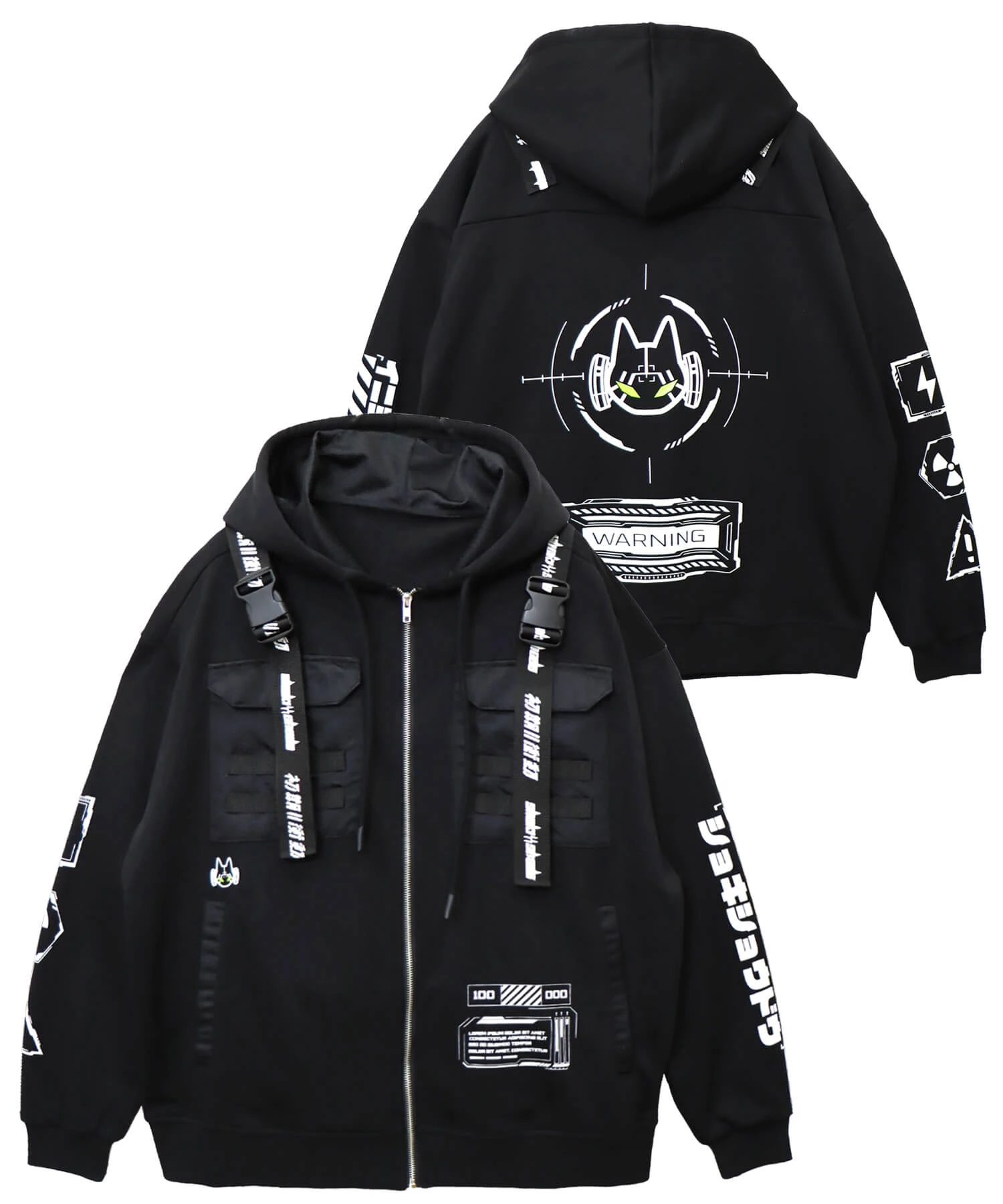 SB 初期衝動 ハーネスストラップ フルジップ パーカー(595951 MENS