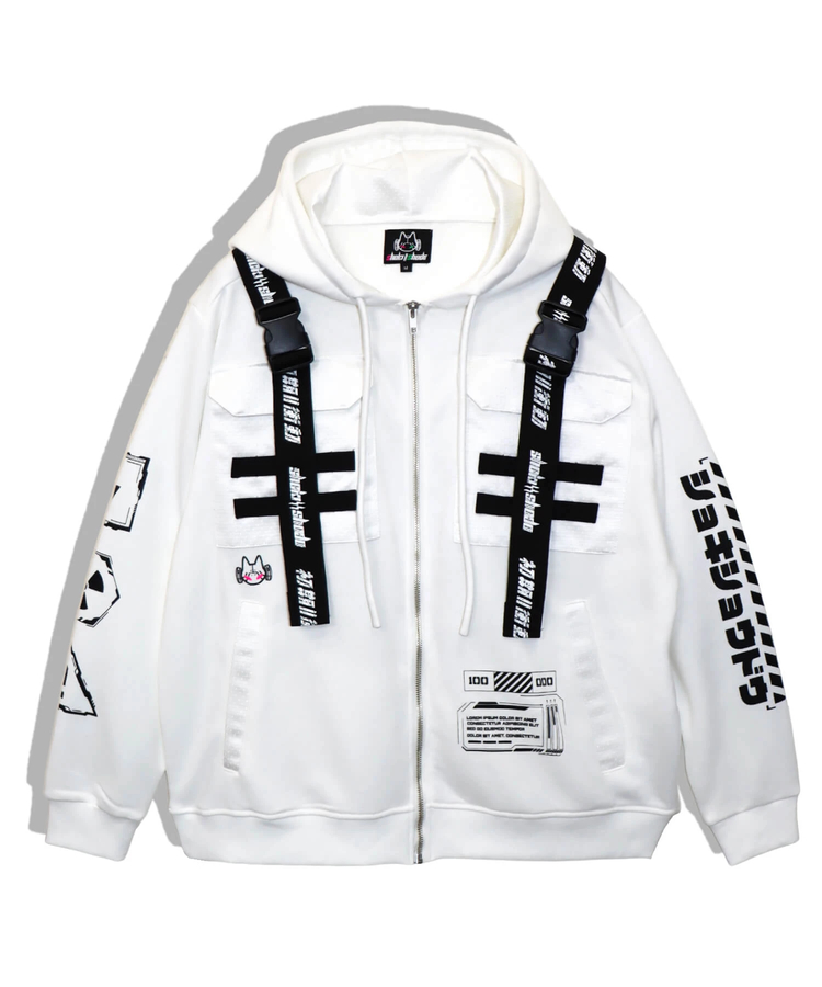 PANDIESTA(パンディエスタ) |SB 初期衝動 ハーネスストラップ フルジップ パーカー(595951 MENS/WOMENS)