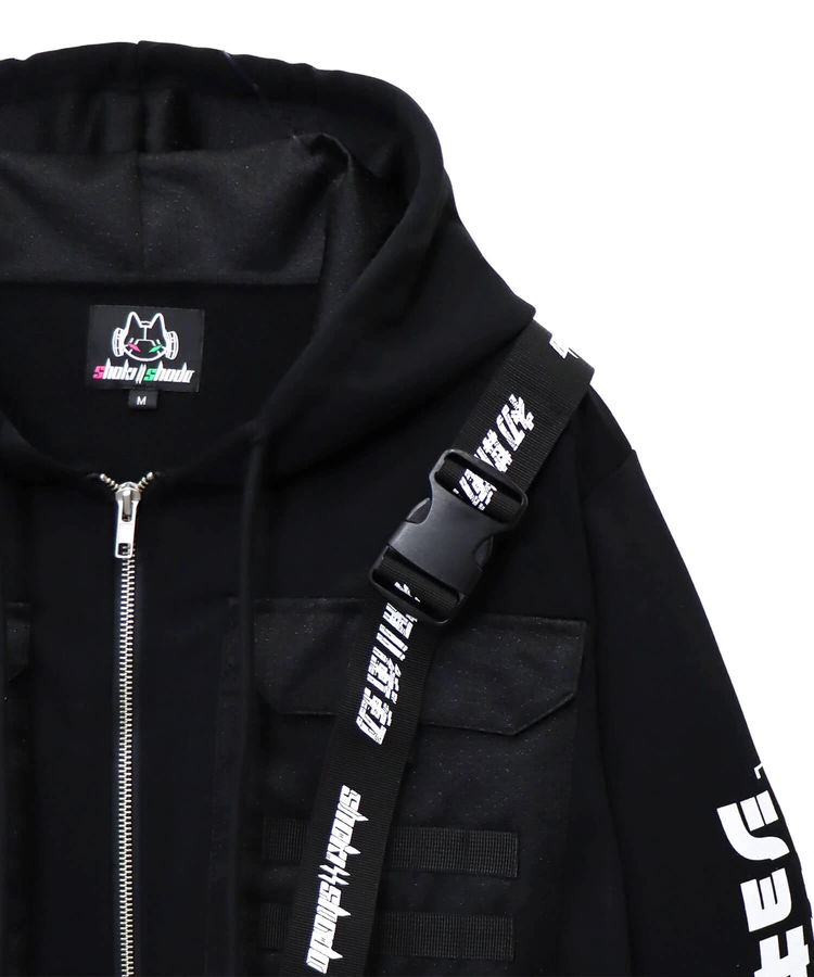 PANDIESTA(パンディエスタ) |SB 初期衝動 ハーネスストラップ フルジップ パーカー(595951 MENS/WOMENS)