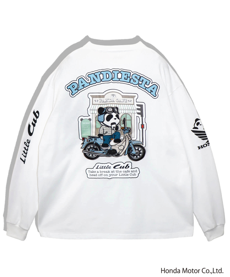 PANDIESTA(パンディエスタ) |SB Honda Pandiesta Little CUB カフェブレイク ロングスリーブ Tシャツ(595500 MENS/WOMENS)