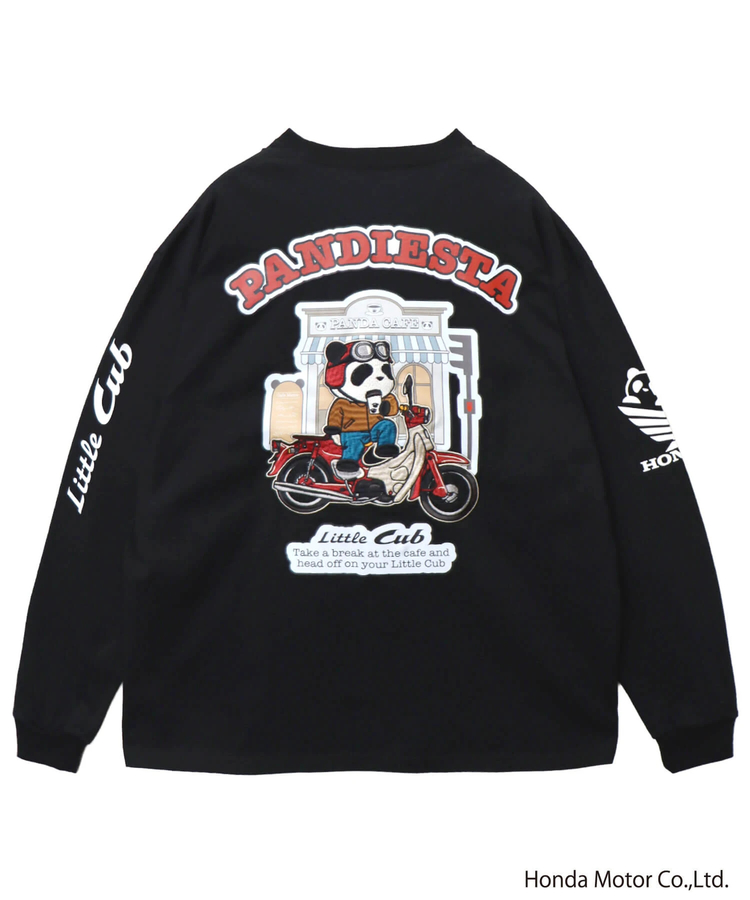 PANDIESTA(パンディエスタ) |SB Honda Pandiesta Little CUB カフェブレイク ロングスリーブ Tシャツ(595500 MENS/WOMENS)