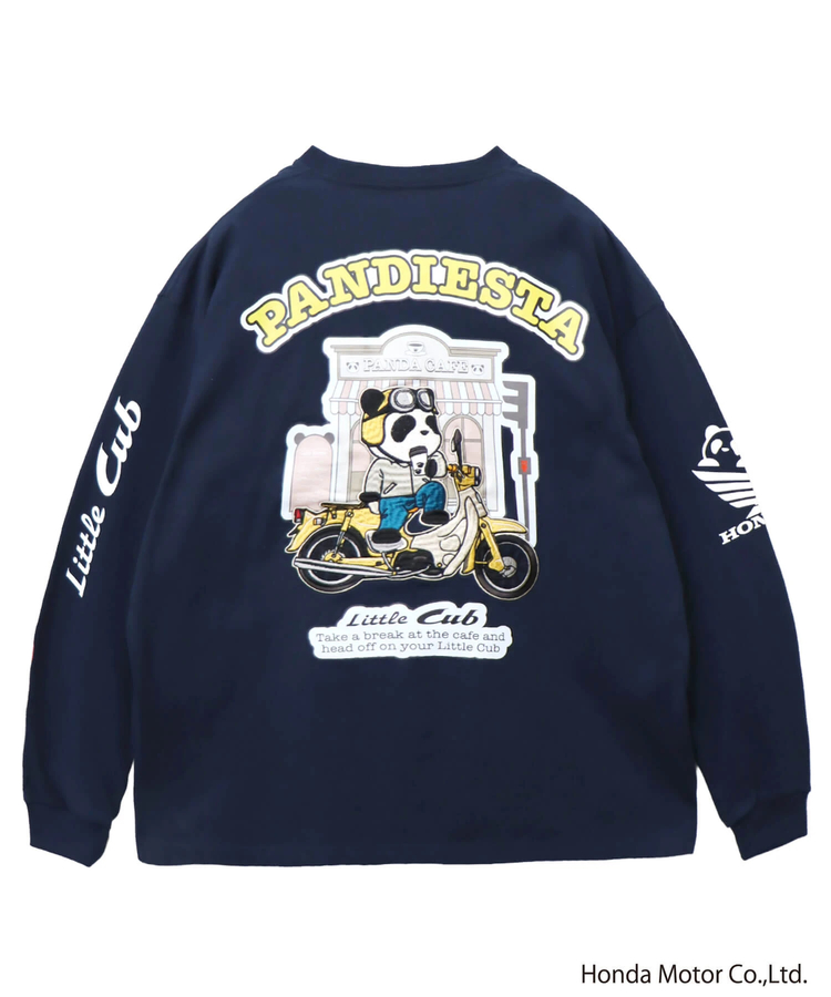 PANDIESTA(パンディエスタ) |SB Honda Pandiesta Little CUB カフェブレイク ロングスリーブ Tシャツ(595500 MENS/WOMENS)