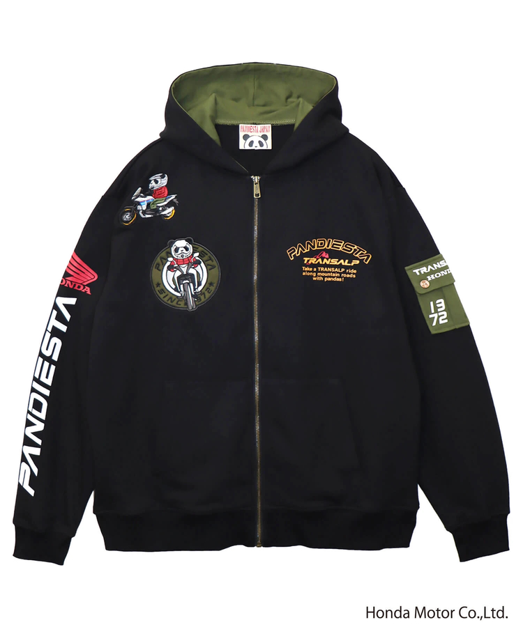 PANDIESTA(パンディエスタ) |SB Honda Pandiesta TRANSALP マウンテンライド フルジップパーカー(595502 MENS/WOMENS)