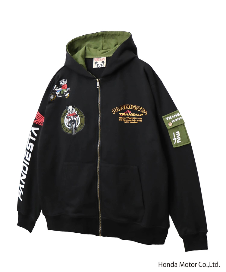PANDIESTA(パンディエスタ) |SB Honda Pandiesta TRANSALP マウンテンライド フルジップパーカー(595502 MENS/WOMENS)