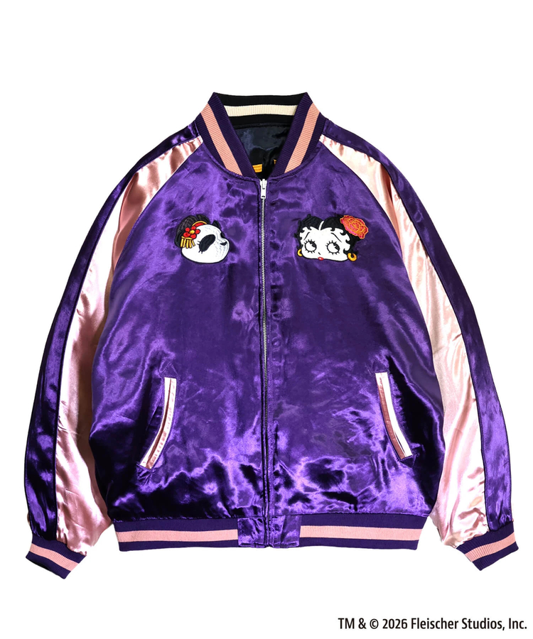 PANDIESTA(パンディエスタ) |SB BETTYBOOP Pandiesta OIRANDOUCYU リバーシブルスカジャン ブラック（516850 MENS/WOMENS)