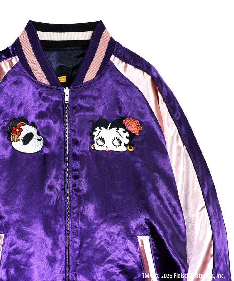 PANDIESTA(パンディエスタ) |SB BETTYBOOP Pandiesta OIRANDOUCYU リバーシブルスカジャン ブラック（516850 MENS/WOMENS)